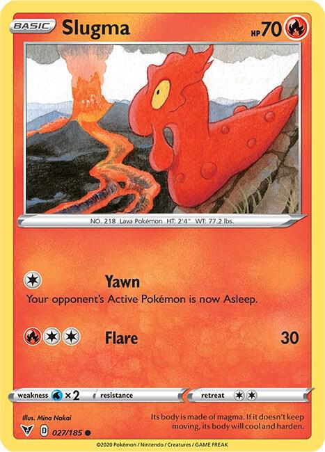 Slugma 027/185 Reverse Holo Single