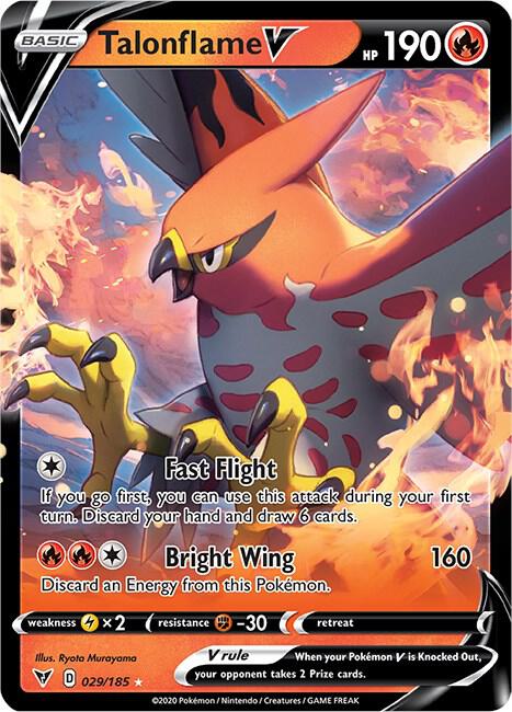 Talonflame V 029/185 Holo Single