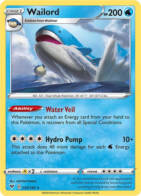 Wailord 032/185 Holo Single