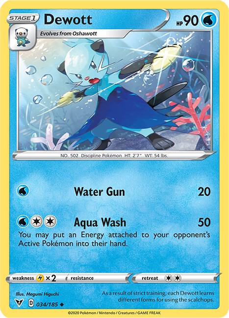 Dewott 034/185 Reverse Holo Single