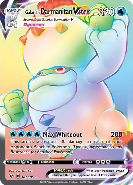 Galarian Darmanitan VMAX (Secret) 187/185 Holo Single