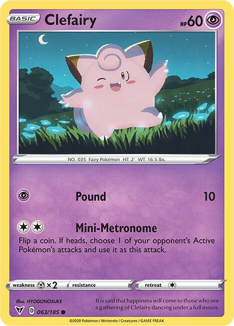 Clefairy 063/185 Reverse Holo Single