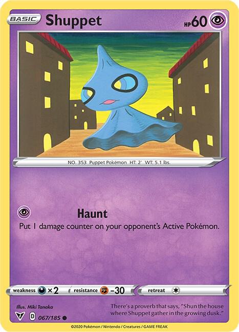 Shuppet 067/185 Reverse Holo Single