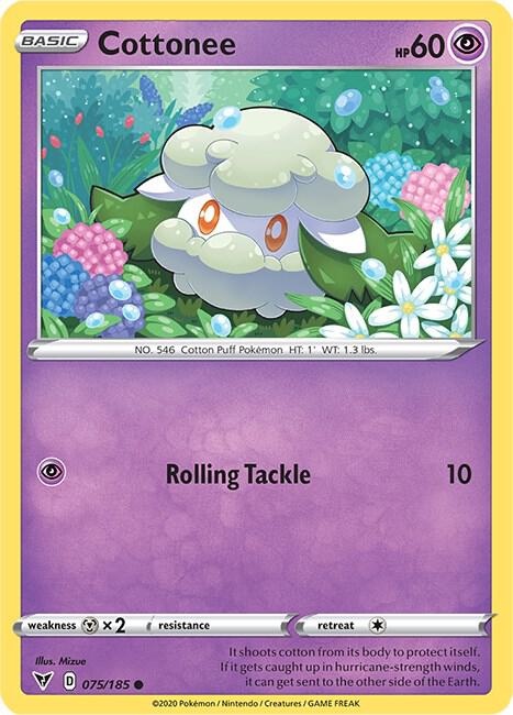 Cottonee 075/185 Reverse Holo Single