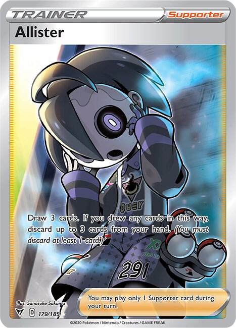 Allister (Full Art) 179/185 Holo Single