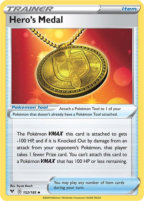 Hero's Medal 152/185 Reverse Holo Single