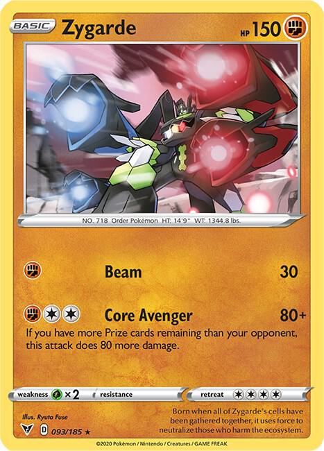 Zygarde 093/185 Holo Single
