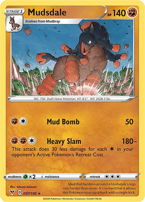 Mudsdale 097/185 Reverse Holo Single