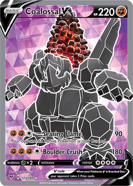 Coalossal V (Full Art) 173/185 Holo Single