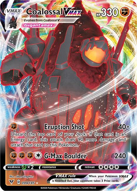 Coalossal VMAX 099/185 Holo Single