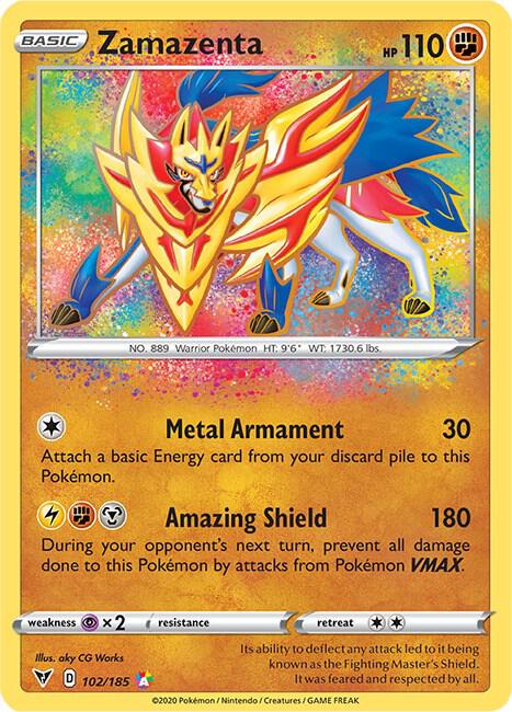 Zamazenta 102/185 Holo Single