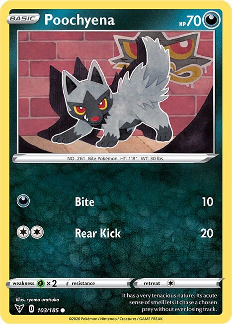 Poochyena 103/185 Reverse Holo Single