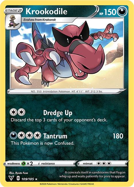 Krookodile 109/185 Reverse Holo Single