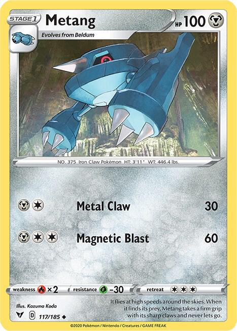Metang 117/185 Reverse Holo Single