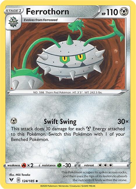 Ferrothorn 124/185 Reverse Holo Single