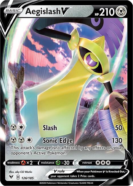 Aegislash V 126/185 Holo Single