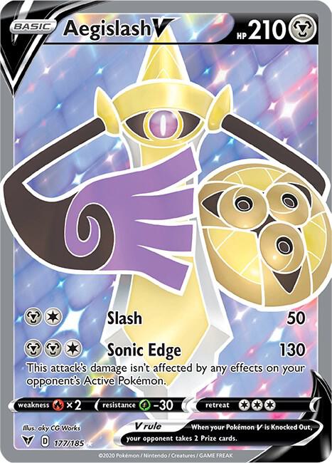 Aegislash V (Full Art) 177/185 Holo Single