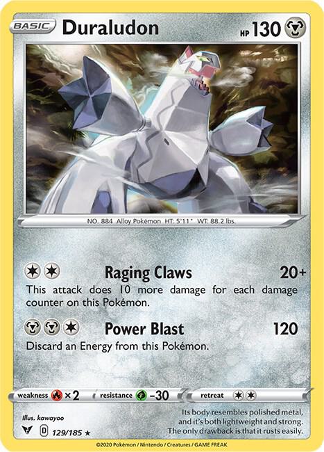 Duraludon 129/185 Holo Single