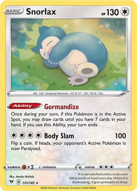 Snorlax 131/185 Holo Single