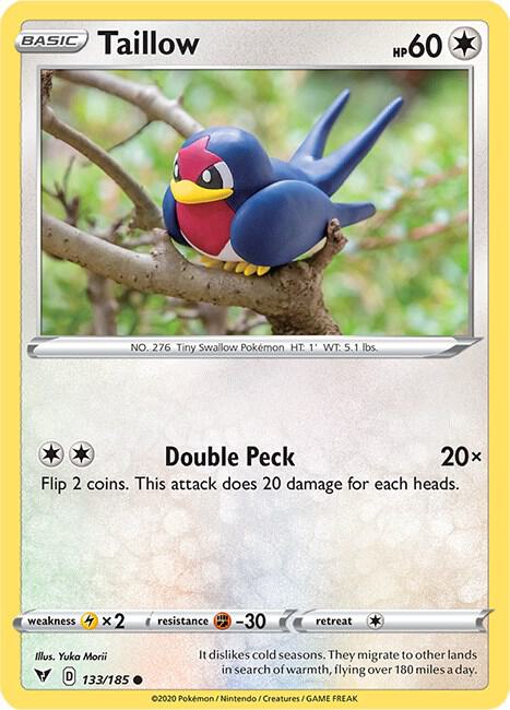Taillow 133/185 Reverse Holo Single