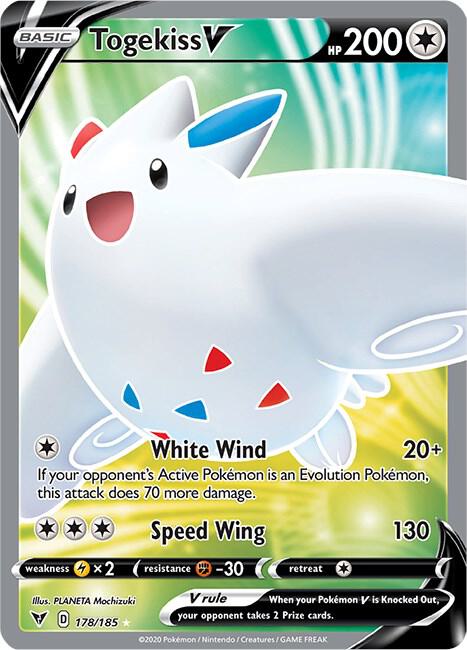 Togekiss V (Full Art) 178/185 Holo Single