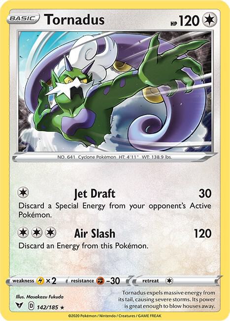 Tornadus 142/185 Reverse Holo Single