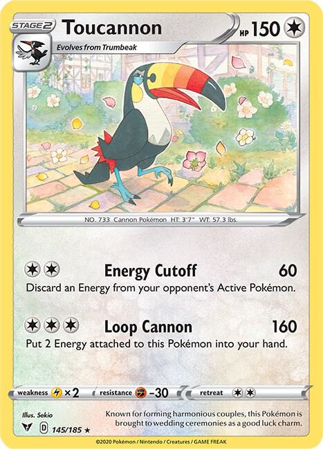 Toucannon 145/185 Reverse Holo Single