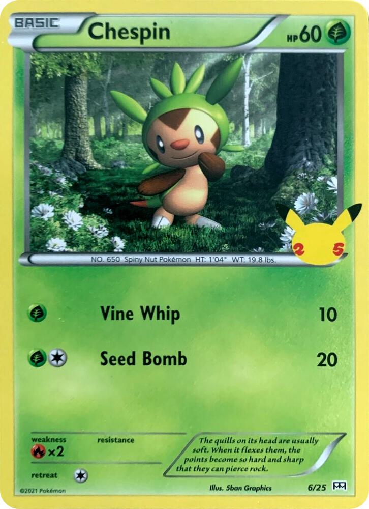 Chespin - 6/25 Single