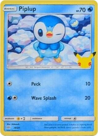 Piplup - 20/25 Holo Single