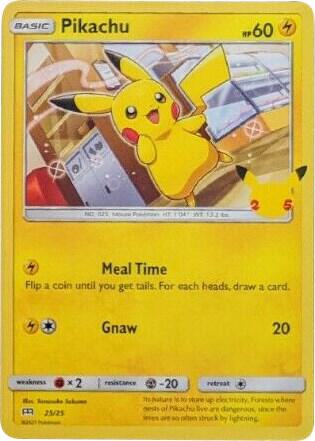 Pikachu - 25/25 Holo Single