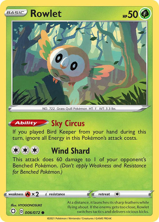 Rowlet 006/072 Single