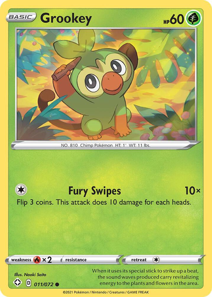 Grookey 011/072 Single
