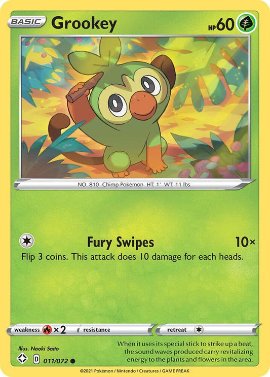 Grookey 011/072 Single