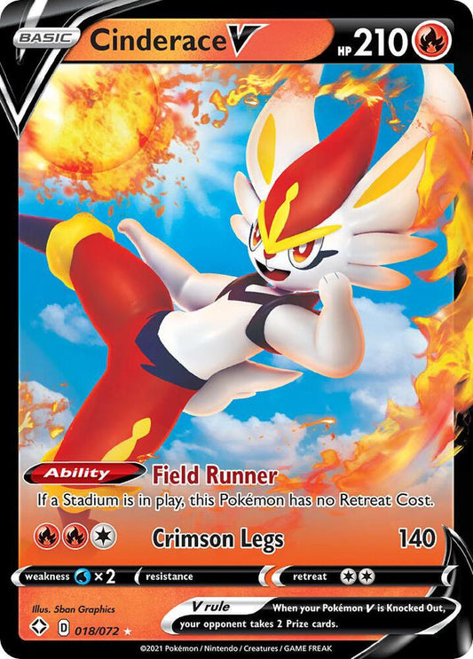 Cinderace V 018/072 Holo Single