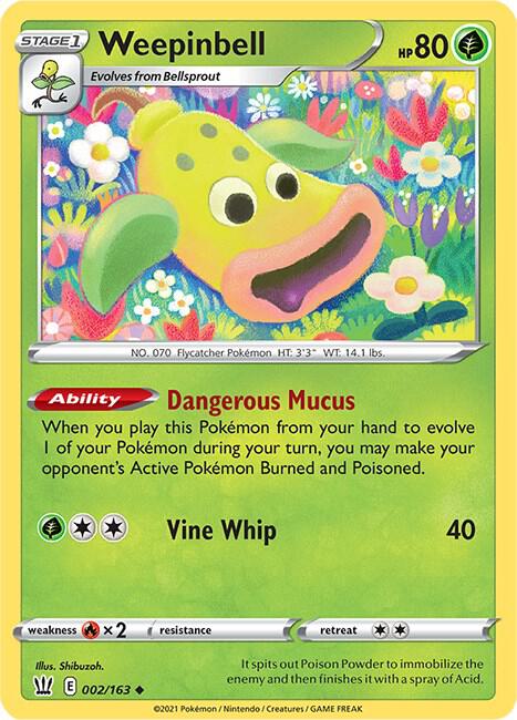 Weepinbell 002/163 Single