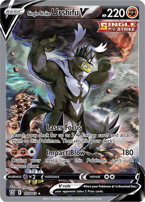 Single Strike Urshifu V (Alternate Full Art) 151/163 Holo Single