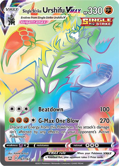 Single Strike Urshifu VMAX (Secret) 167/163 Holo Single