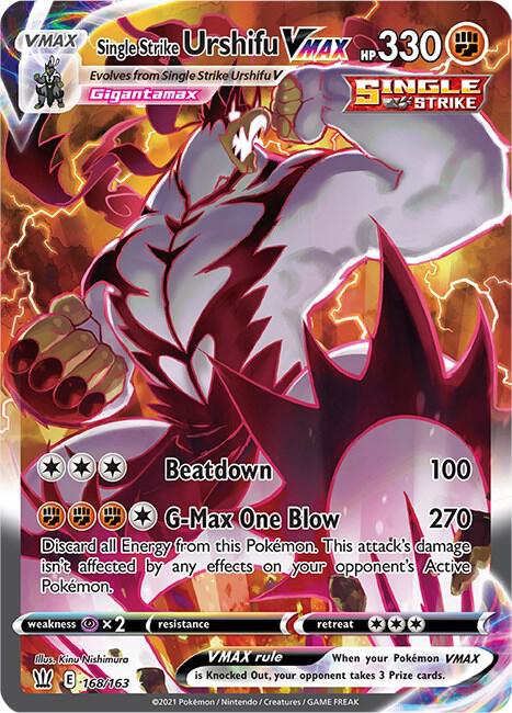 Single Strike Urshifu VMAX (Alternate Art Secret) 168/163 Holo Single