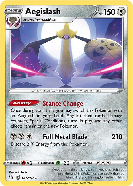 Aegislash 107/163 Reverse Holo Single