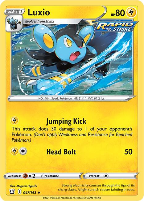 Luxio 047/163 Reverse Holo Single