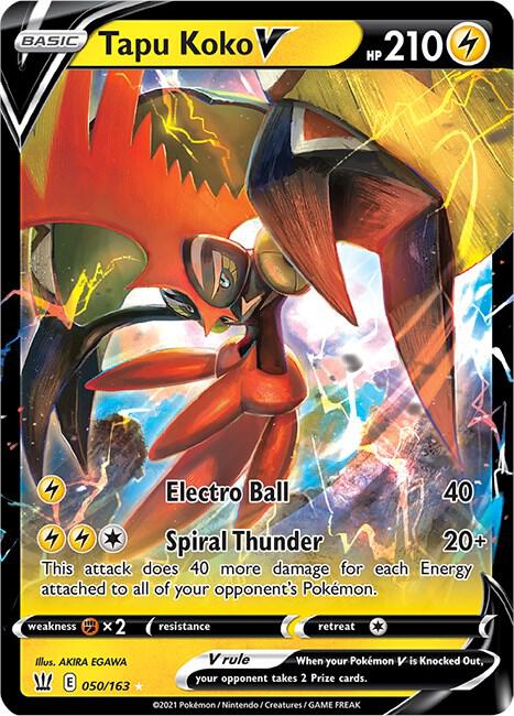 Tapu Koko V 050/163 Holo Single