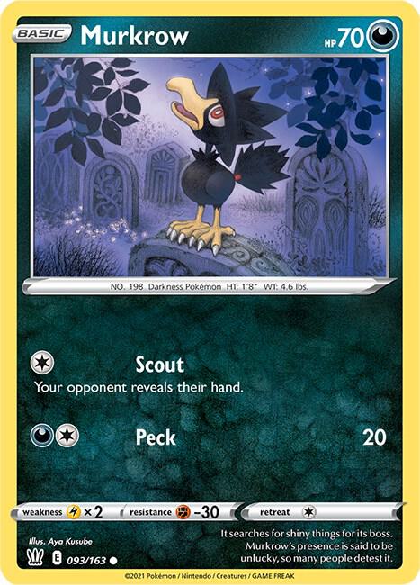 Murkrow 093/163 Reverse Holo Single
