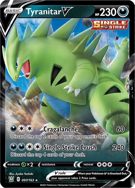 Tyranitar V 097/163 Holo Single