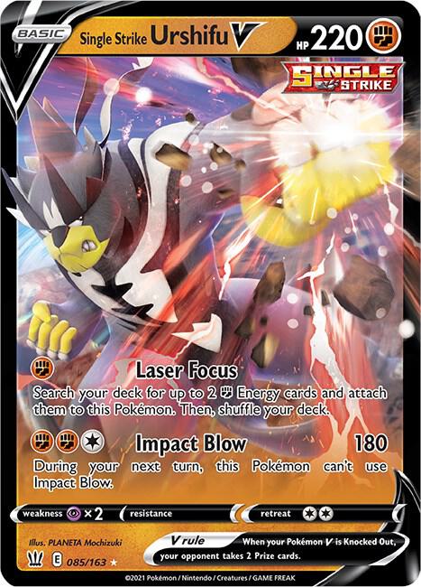 Single Strike Urshifu V 085/163 Holo Single