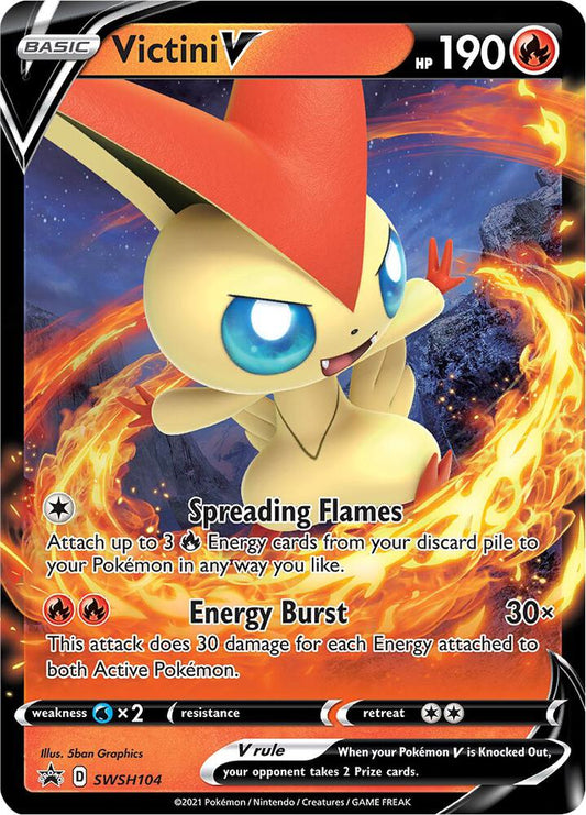 Victini V - SWSH104 Holo Single