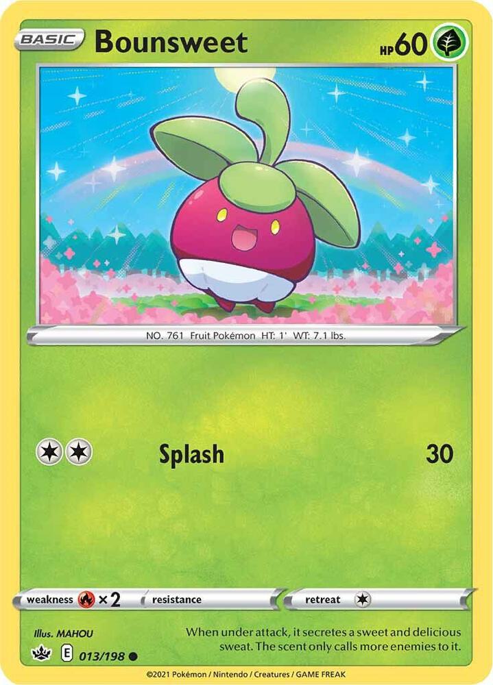 Bounsweet 013/198 Reverse Holo Single