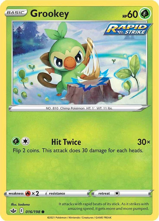 Grookey 016/198 Reverse Holo Single