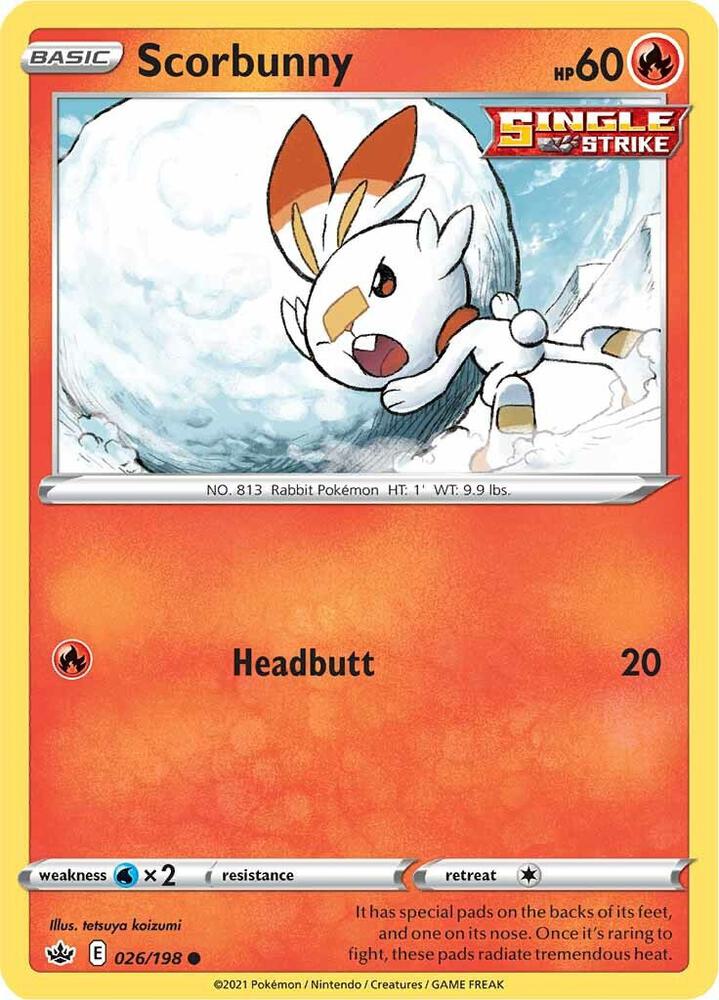 Scorbunny 026/198 Reverse Holo Single
