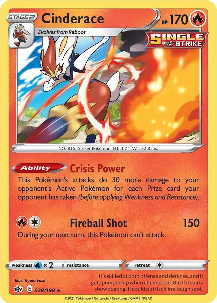 Cinderace 028/198 Holo Single
