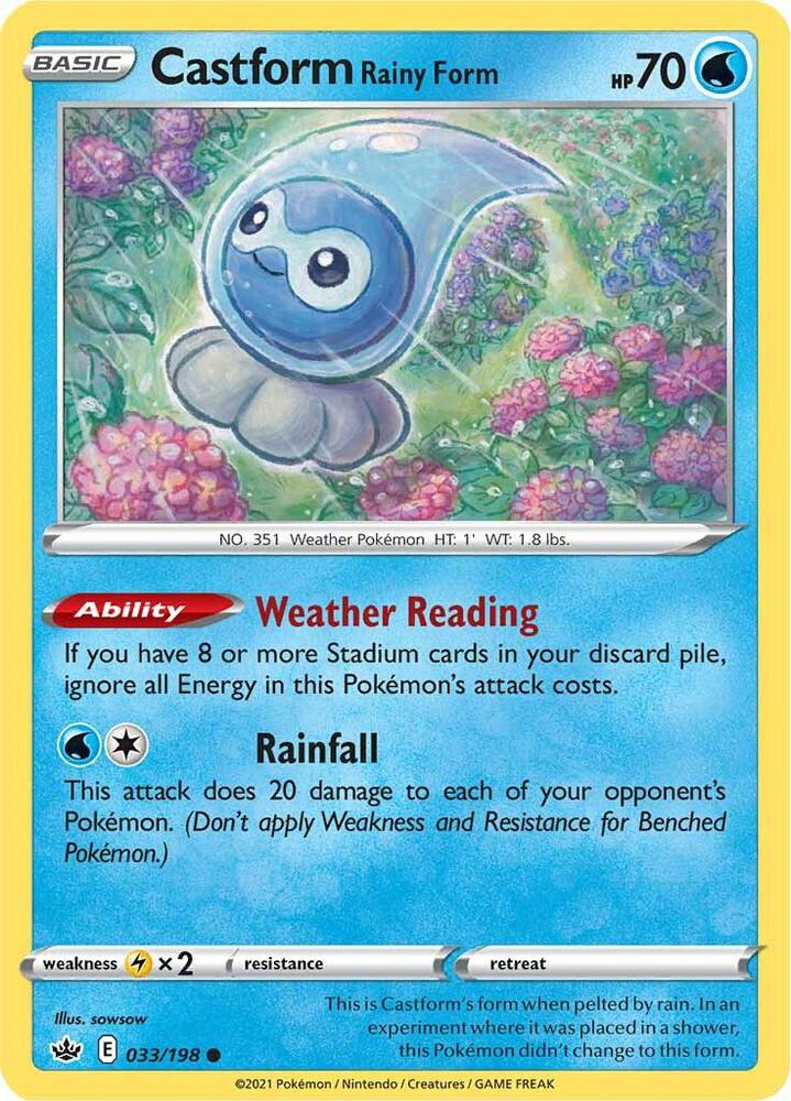 Castform Rainy Form 033/198 Single